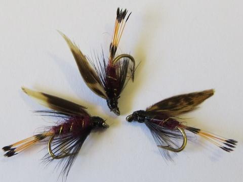 Grouse and claret wee wet fly