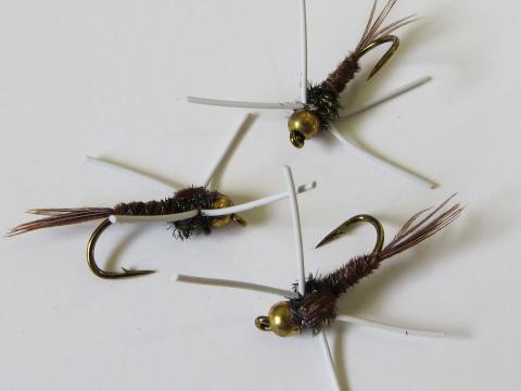 Bead Head Pheasant Tail Nymph with Rubber Legs